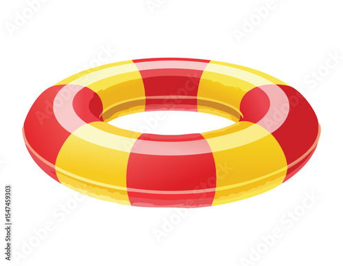 Classic Striped Swimming Buoy for Summer Fun