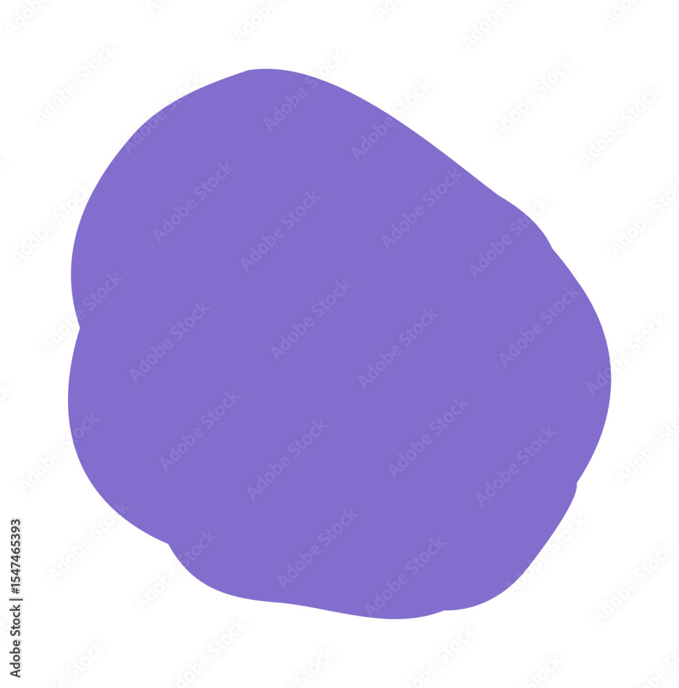 Purple Blob Circle Shape for Design and Decoration