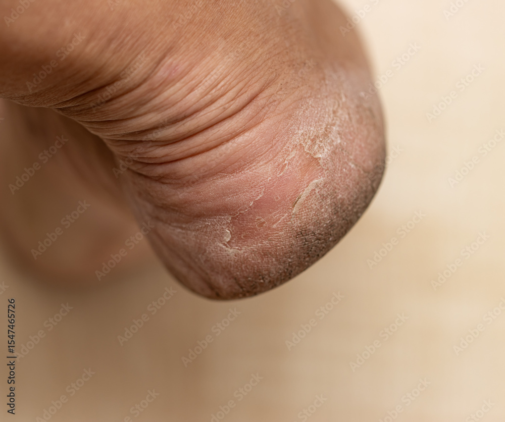 Fototapeta premium A person's foot with a callus on the bottom