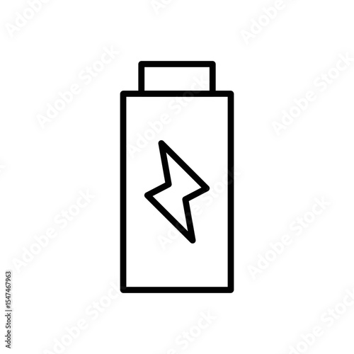 Full Battery Charging Symbol Representing Energy Power Icon vector.