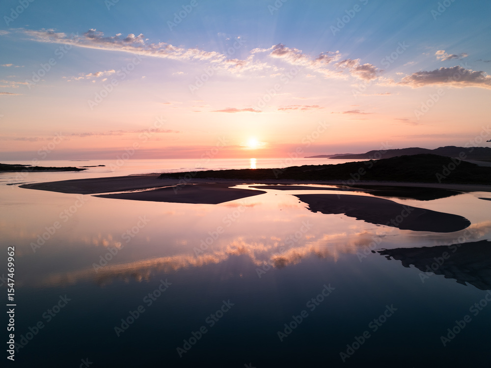 Obraz premium Donegal Irland Sonnenuntergang