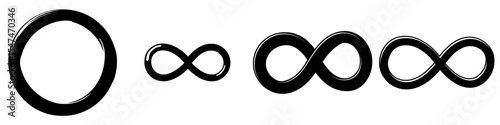 The infinity loop outline is represented by a modern icon that features an editable stroke