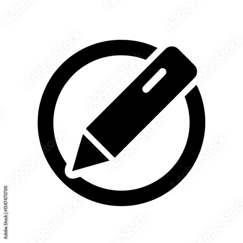 The modern edit icon, pencil icon, and sign up icon are all isolated on a white background, with the edit icon allowing for text editing in a modern style
