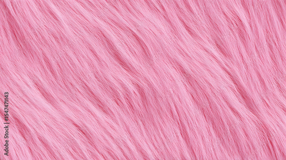 Obraz premium Pink furry seamless texture background, soft pastel tone. High-resolution pink furry surface with realistic texture. Perfect for fashion, product design, baby-related themes or creative backgrounds