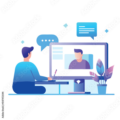 Online education concept design for UI designer and website banner