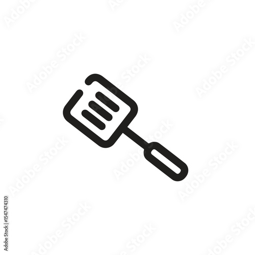 Spatula icon vector. Linear style sign for mobile concept and web design. Spatula symbol illustration. Pixel vector graphics - Vector.	