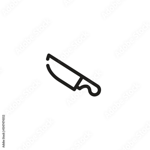 Knife icon vector. Linear style sign for mobile concept and web design. Knife symbol illustration. Pixel vector graphics - Vector.	