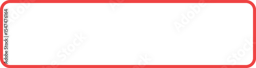 Red Free Trial button with badge icon, designed for product promotions, subscription offers, and digital marketing. Red Outline Button. Dark Mode