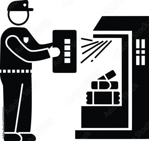 Law Enforcement Illustration on Illicit Trafficking in a Vector Environment