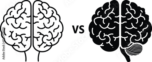 Illicit Trafficking Awareness Vector Illustration, Conceptual Brain Imagery
