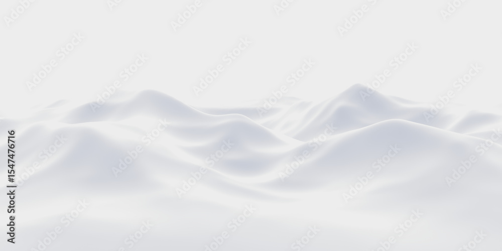 Obraz premium White snowdrift. Snowy mountain. Cold environment