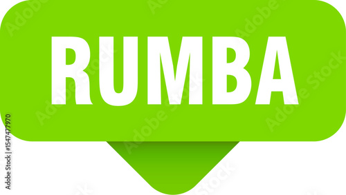 rumba sticker. rumba sign on transparent background