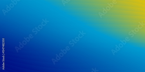 A dynamic abstract background with a smooth diagonal blue-to-yellow gradient. This modern design offers a vibrant yet calming aesthetic, perfect for various graphic applications.