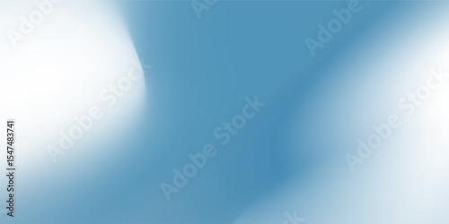 Panoramic abstract blue background for product presentation with sunlight and white art simple good nice modern