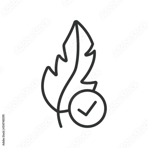 Clean Label, icon in line design. Clean-label, transparency, natural, ingredient, healthy, no-additives, certified on white background vector. Clean Label, editable stroke icon