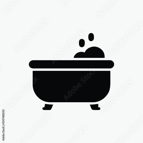 bath icon fully editable vector template
