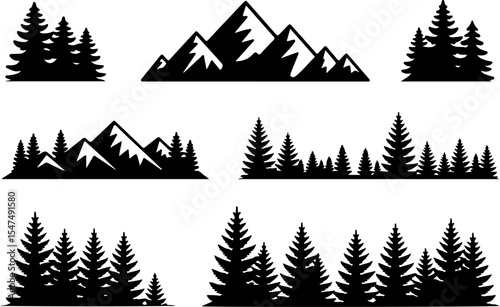 mountains  outdoors, adventure, explore, hiking,  vector bundle
