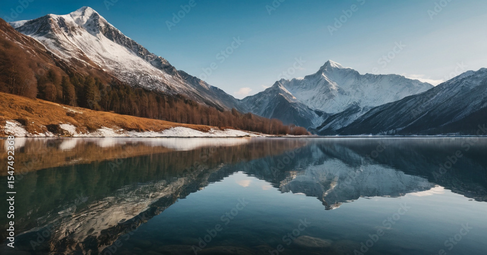 Fototapeta premium mountain view and sky twilight