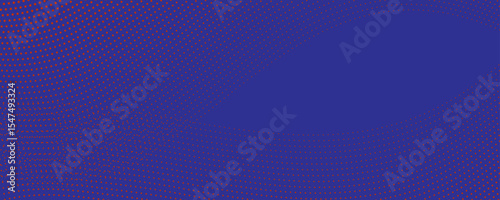 Blue red halftone pattern. Retro comic gradient background. Square pixel dot cartoon texture. Pop art faded gradient pattern. Vector.modern background.