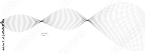 Abstract vector smoke background, wave of flowing circles particles, light grey abstract illustration, smooth and soft design, relaxing image.
