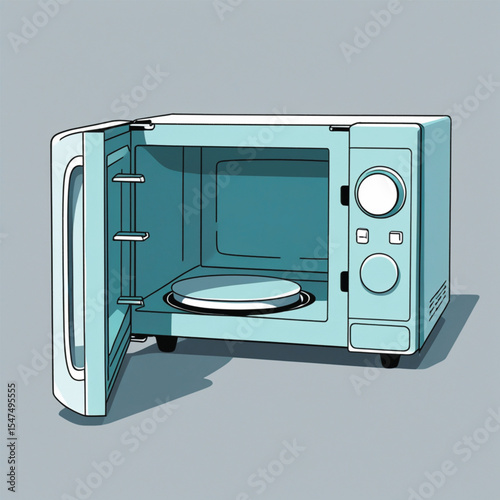 microwave oven vector