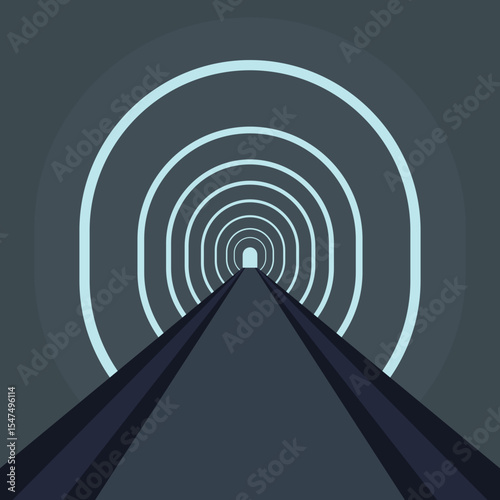 Underground tunnel illustration
