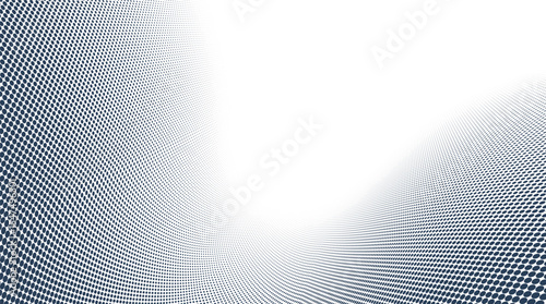 Dotted vector abstract background, light grey dots in perspective flow, dotty texture abstraction, big data technology image, cool backdrop.