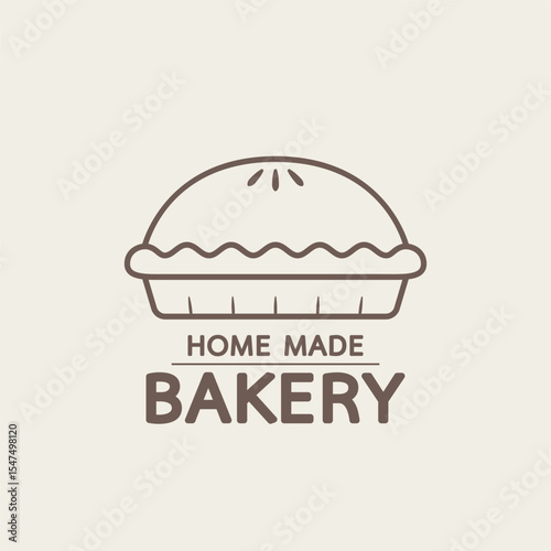 Pie icon logo isolated. Pie icon, bakery logo vector.