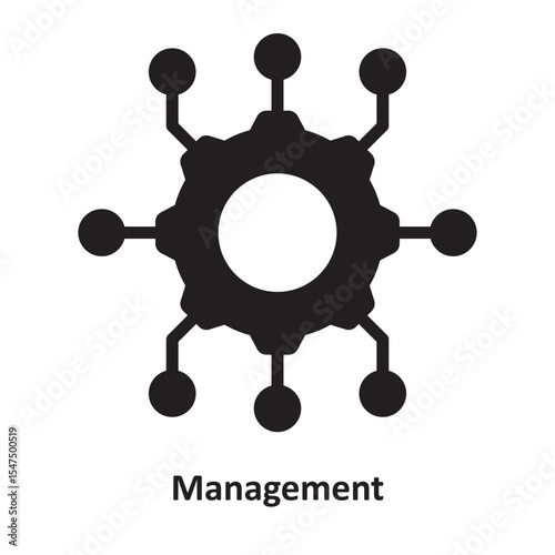 Management vector icon which can easily edit or modify 