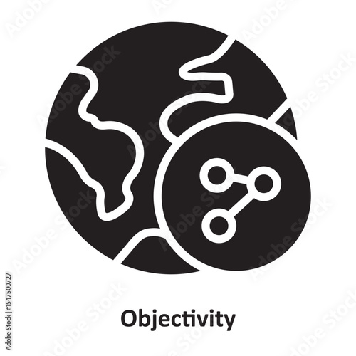 Objectivity Vector Icon which can easily modify or edit