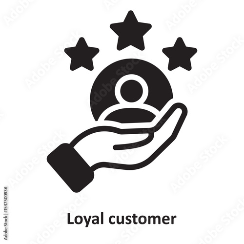 Loyal customer Vector Icon which can easily modify or edit