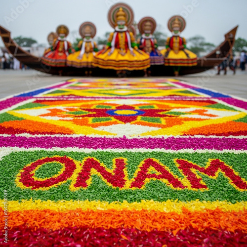 Onam Flower Carpet with Kat...