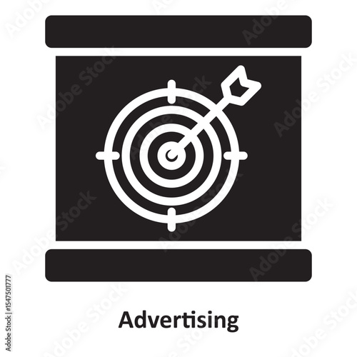 Advertising Vector Icon which can easily modify or edit