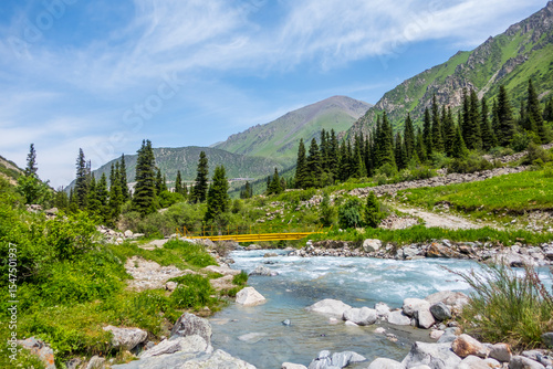 Inside the stunning Ala Archa National Park near Bishkek, Kyrgyzstan