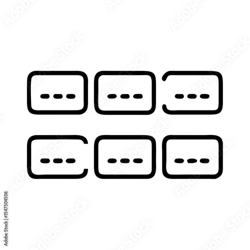 computer Keyboard icon bundle set vector