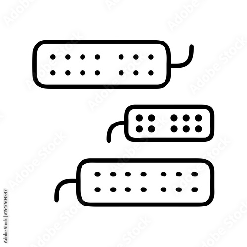 computer Keyboard icon bundle set vector