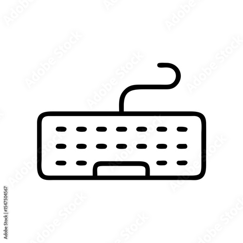 computer Keyboard icon bundle set vector