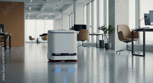 Autonomous Cleaning Robot in Modern Office Space
