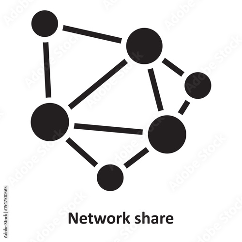 Network share Vector Icon which can easily modify or edit