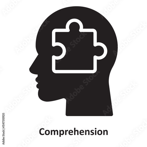 Comprehension Vector Icon which can easily modify or edit