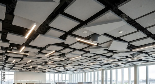 Modern Architectural Design Abstract Ceiling with Acoustic Panels