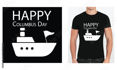 Columbus day t shirt design