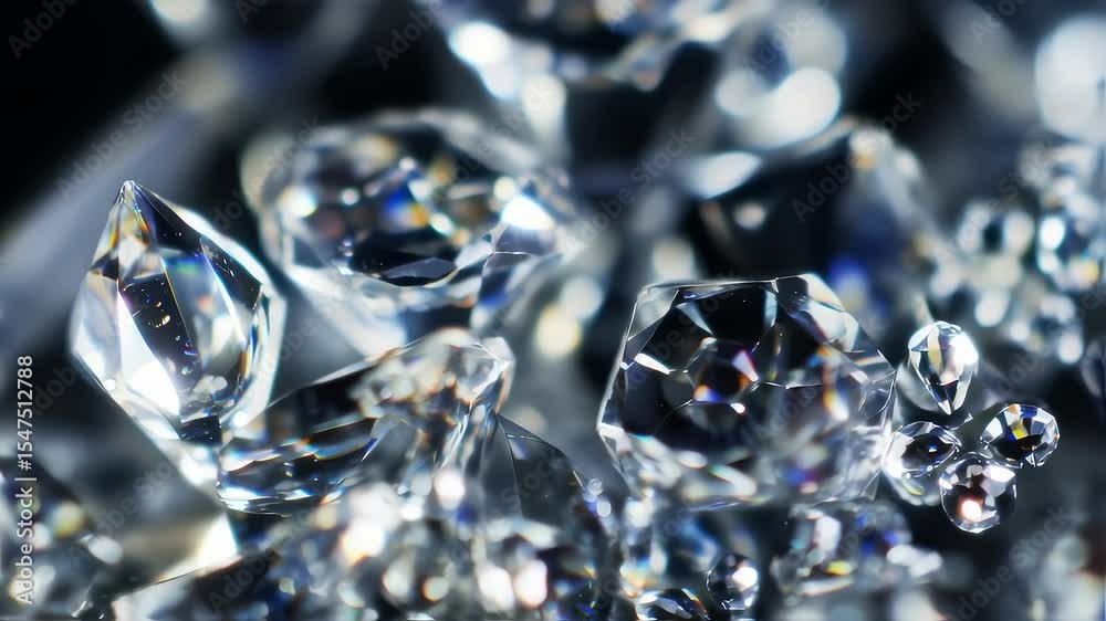 Sparkling Crystals Zoom into Dazzling Cluster Sparkling Crystals Zoom into Dazzling Cluster