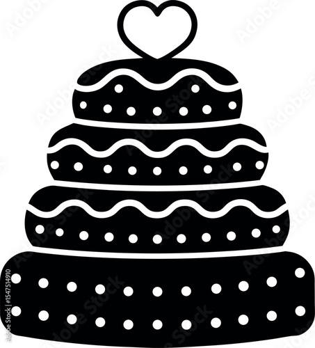 birthday cake vector illustration