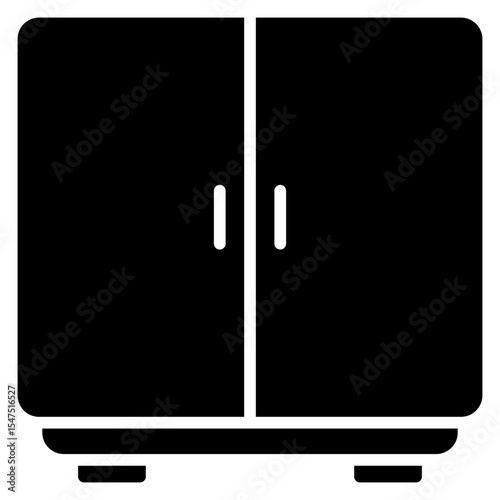 Cabinet solid icon