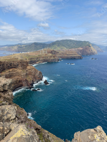 Ponta de Sao Lourenco, easternmost peninsula of Madeira Island, Portugal, offers an impressive panorama of volcanic landscapes and rugged rocky cliffs