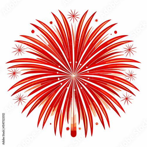 fireworks on a white background