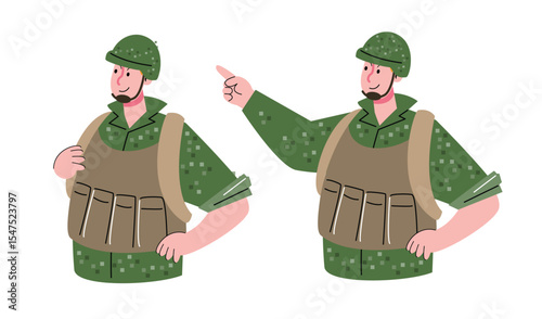Soldier in Military Uniform	

