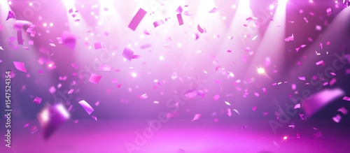 Purple Confetti Celebration: A Festive Background Image