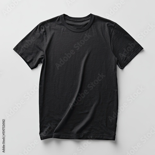 Simple black t-shirt, relaxed fit